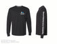 Russell Athletic - Essential Unisex Long Sleeve T-Shirt - 64LTTM0 - Black - Heat Transferred