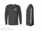 Russell Athletic - Essential Unisex Long Sleeve T-Shirt - 64LTTM0 - Black Heather - Heat Transferred