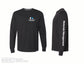 Russell Athletic - Essential Unisex Long Sleeve T-Shirt - 64LTTM0 - Black - Heat Transferred