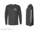 Russell Athletic - Essential Unisex Long Sleeve T-Shirt - 64LTTM0 - Black Heather - Heat Transferred