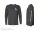 Russell Athletic - Essential Unisex Long Sleeve T-Shirt - 64LTTM0 - Black Heather - Heat Transferred