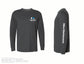 Russell Athletic - Essential Unisex Long Sleeve T-Shirt - 64LTTM0 - Black Heather - Heat Transferred