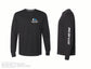 Russell Athletic - Essential Unisex Long Sleeve T-Shirt - 64LTTM0 - Black - Heat Transferred