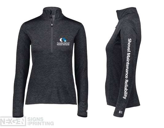 Russell Athletic - Women's 1/4 Zip Pullover - QZ7EAX0 - Heat Transfer - Horizon