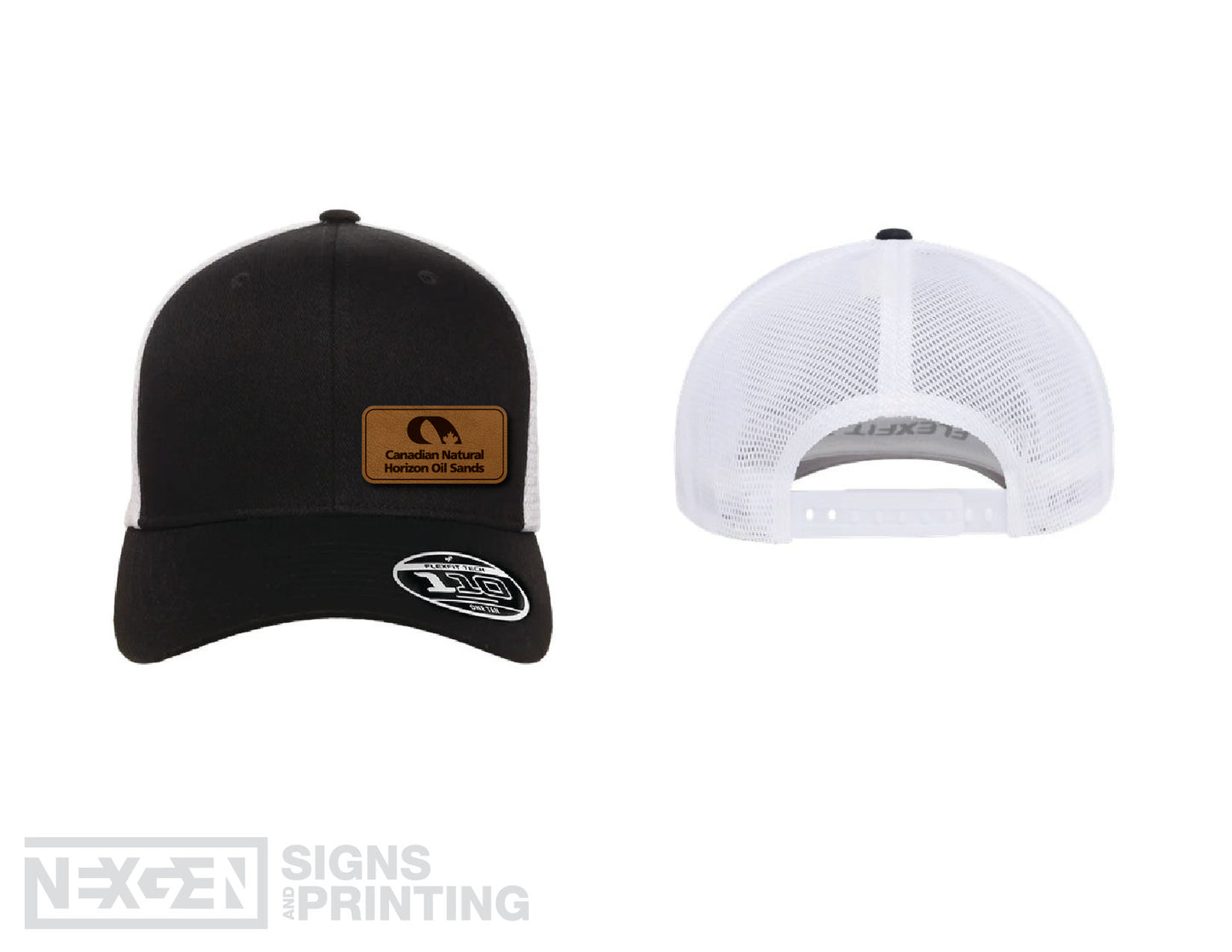 Flexfit - 110® Mesh-Back Cap - 110M - Leather Patch