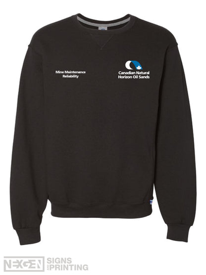 Russell Athletic - Dri Power® Crewneck Sweatshirt - 698HBM - Black - Embroidery