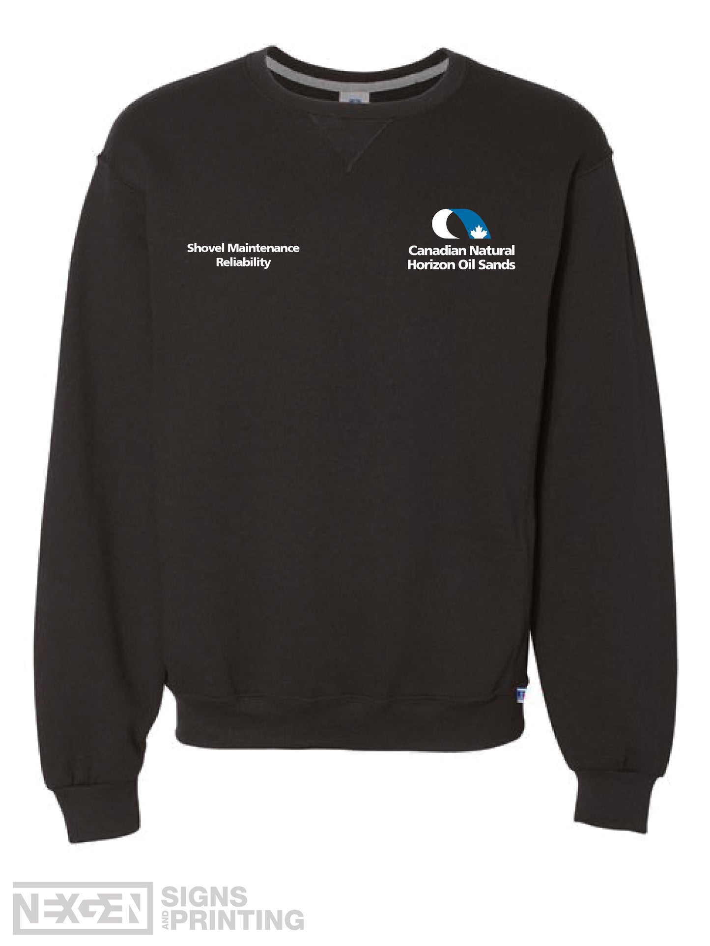 Russell Athletic - Dri Power® Crewneck Sweatshirt - 698HBM - Black - Embroidery