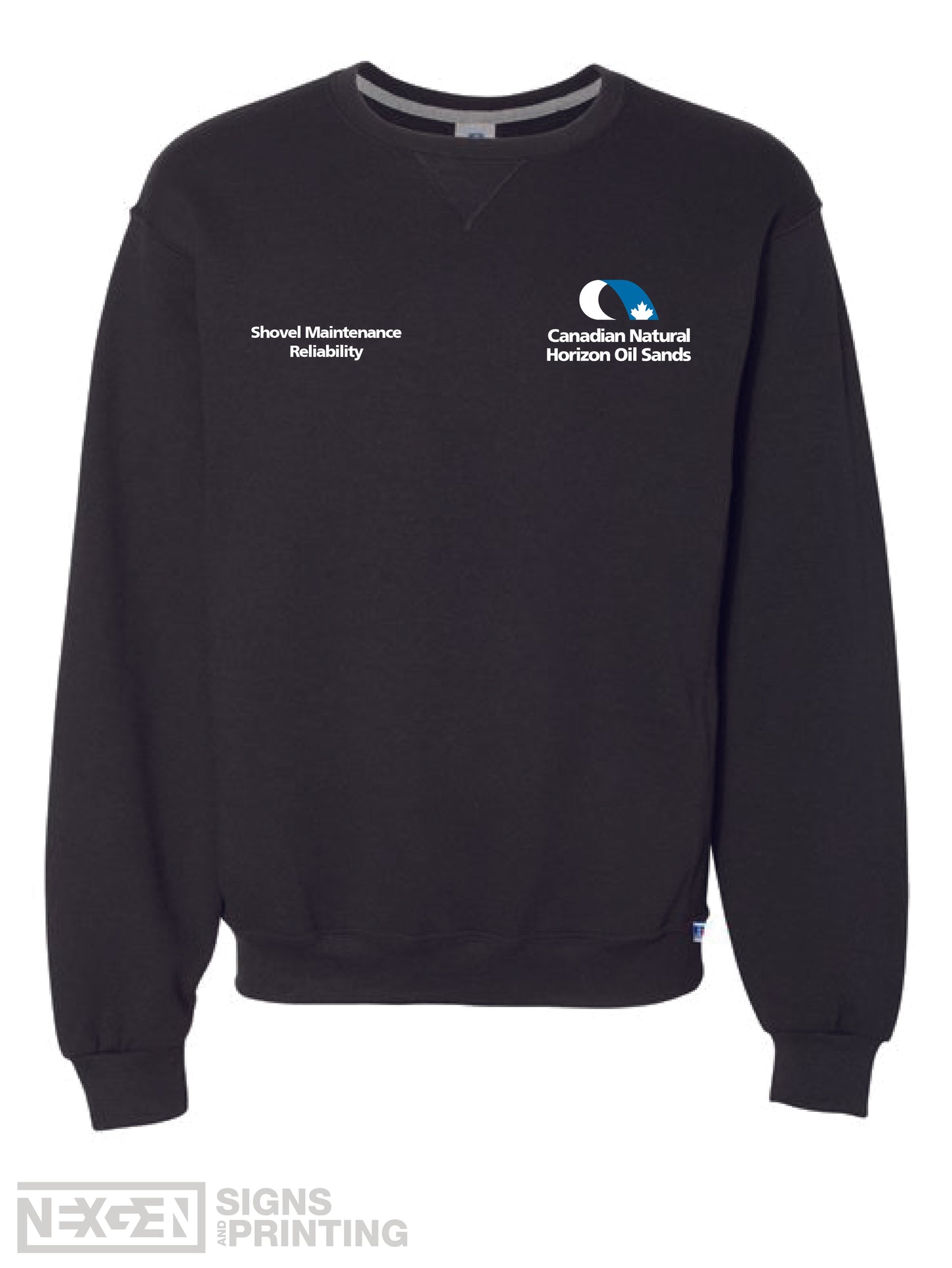 Russell Athletic - Dri Power® Crewneck Sweatshirt - 698HBM - Black - Embroidery