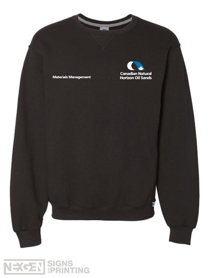 Russell Athletic - Dri Power® Crewneck Sweatshirt - 698HBM - Black - Embroidery