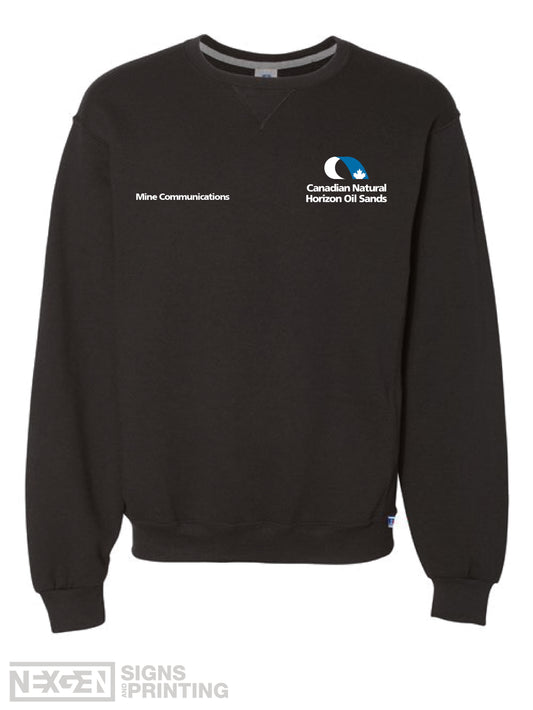 Russell Athletic - Dri Power® Crewneck Sweatshirt - 698HBM - Black - Embroidery - Horizon