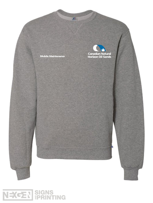Russell Athletic - Dri Power® Crewneck Sweatshirt - 698HBM - Oxford - Embroidery - Horizon