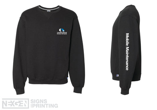 Russell Athletic - Dri Power® Crewneck Sweatshirt - 698HBM - Black - Heat Transferred - Horizon