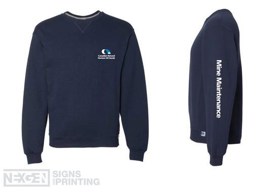 Russell Athletic - Dri Power® Crewneck Sweatshirt - 698HBM - Navy - Heat Transferred - Horizon