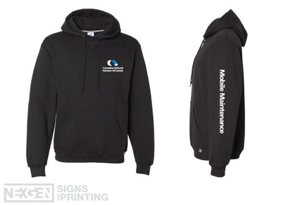 Russell Athletic - Dri Power® Hooded Sweatshirt - 695HBM - Black - Heat Transferred - Horizon