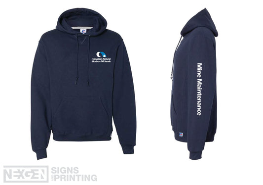 Russell Athletic - Dri Power® Hooded Sweatshirt - 695HBM - Navy - Heat Transferred (Copy)