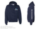 Russell Athletic - Dri Power® Hooded Sweatshirt - 695HBM - Navy - Heat Transferred