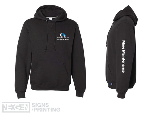 Russell Athletic - Dri Power® Hooded Sweatshirt - 695HBM - Black - Heat Transferred (Copy)