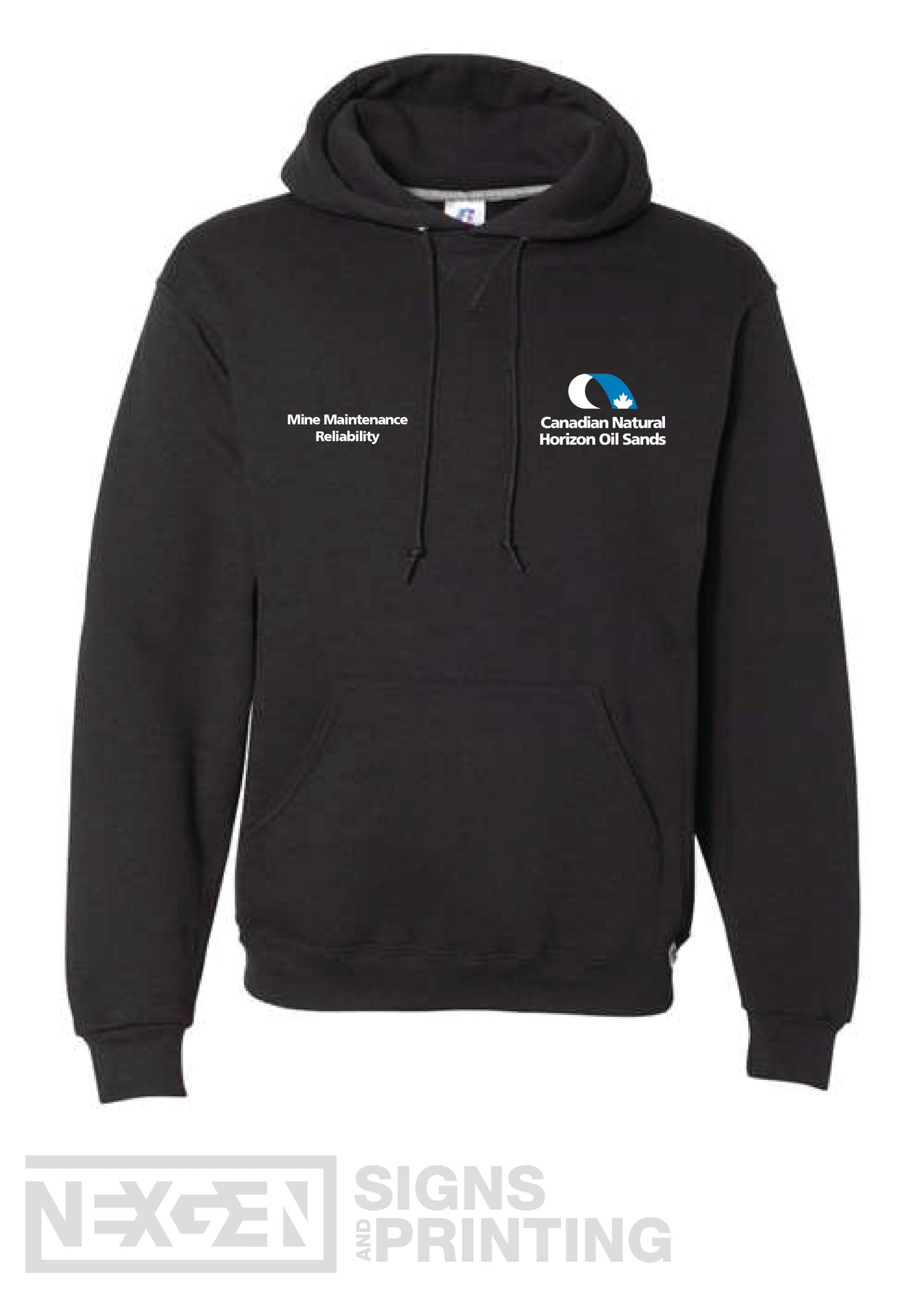Russell Athletic - Dri Power® Hooded Sweatshirt - 695HBM - Black - Embroidery - Horizon