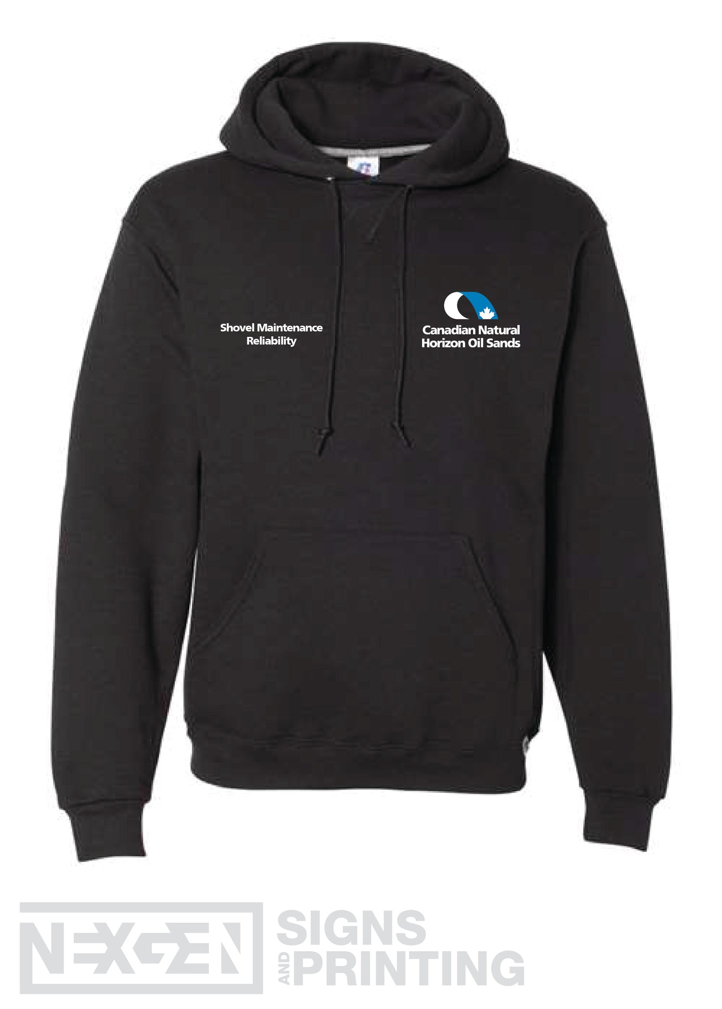 Russell Athletic - Dri Power® Hooded Sweatshirt - 695HBM - Black - Embroidery - Horizon