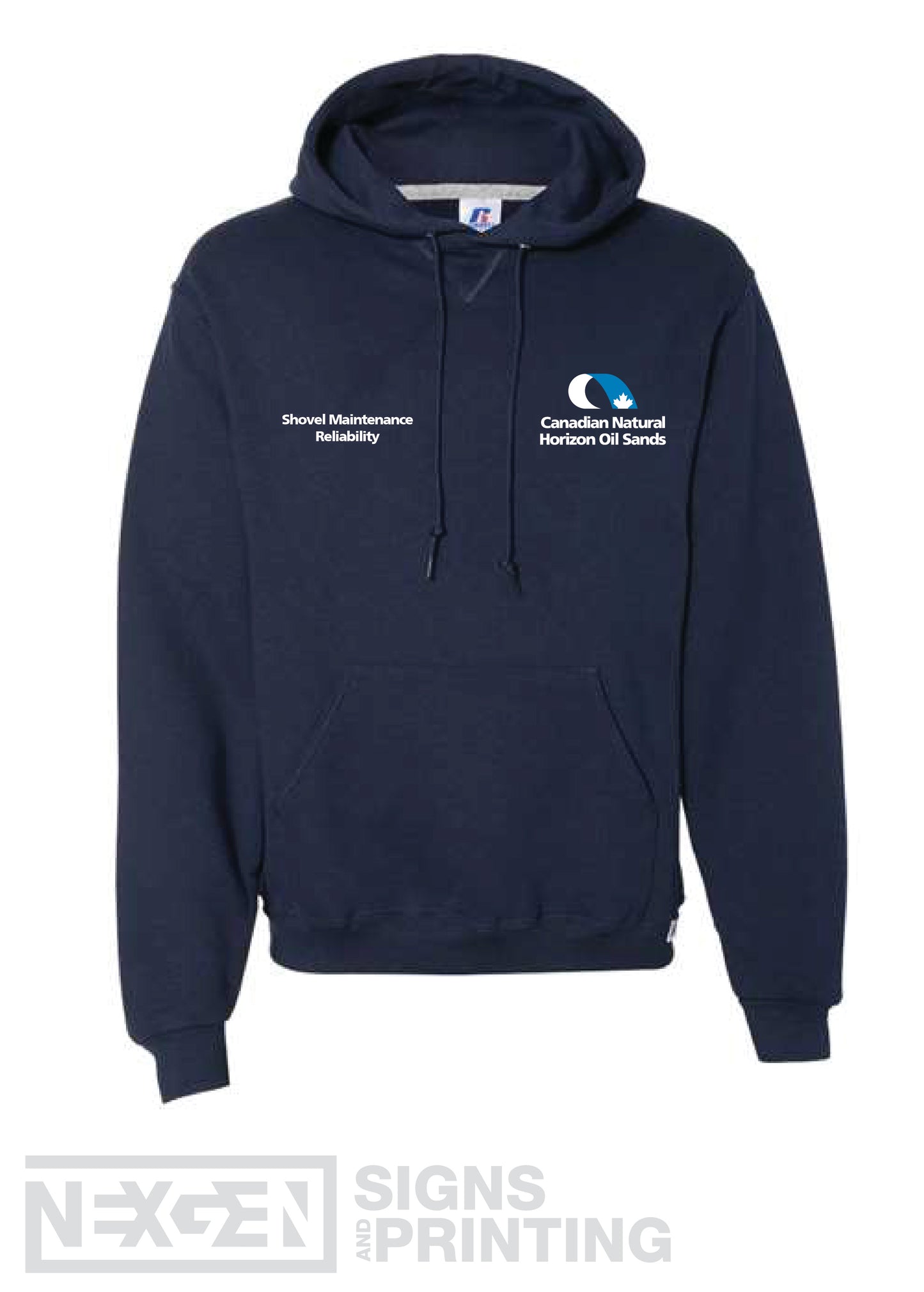Russell Athletic - Dri Power® Hooded Sweatshirt - 695HBM - Navy - Embroidery - Horizon