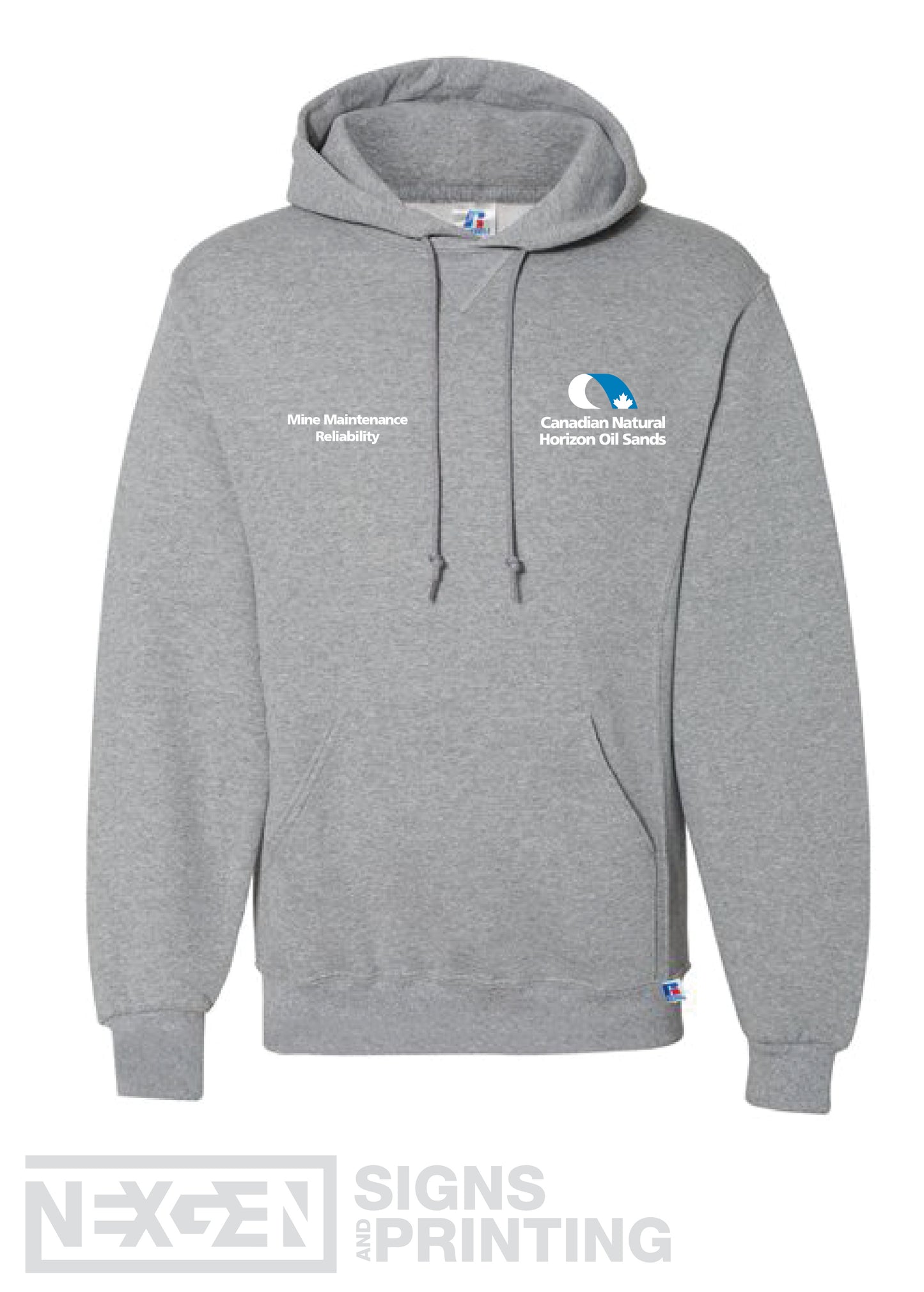 Russell Athletic - Dri Power® Hooded Sweatshirt - 695HBM - Oxford - Embroidery