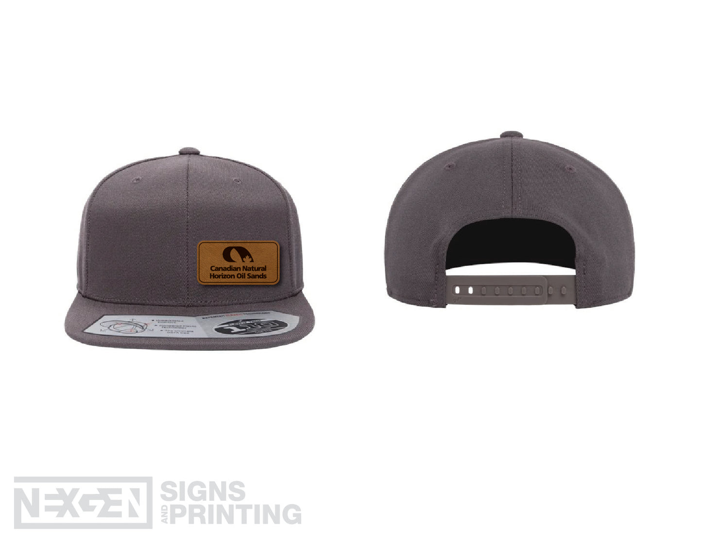 Flexfit - 110® Snapback Cap - 110F - Leather Patch