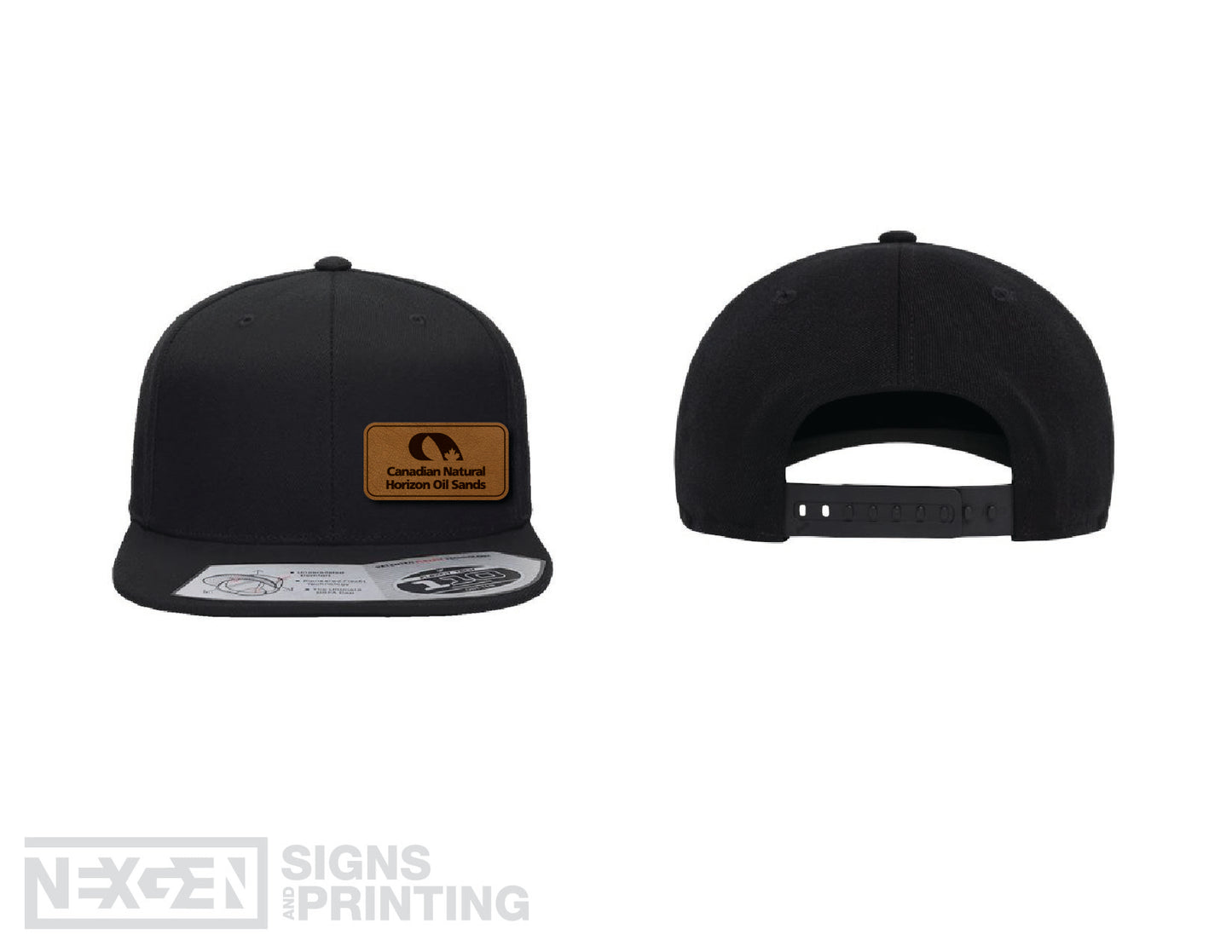 Flexfit - 110® Snapback Cap - 110F - Leather Patch