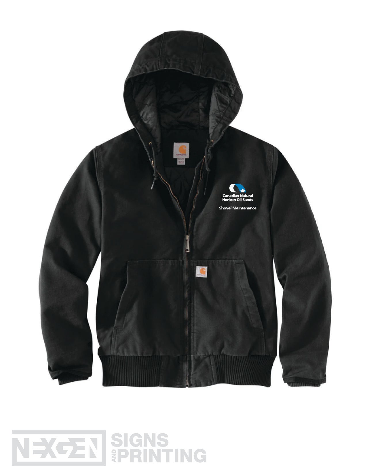 Carhartt Women's Loose Fit Washed Duck Quilt Lined Active Jac - Black (104053)