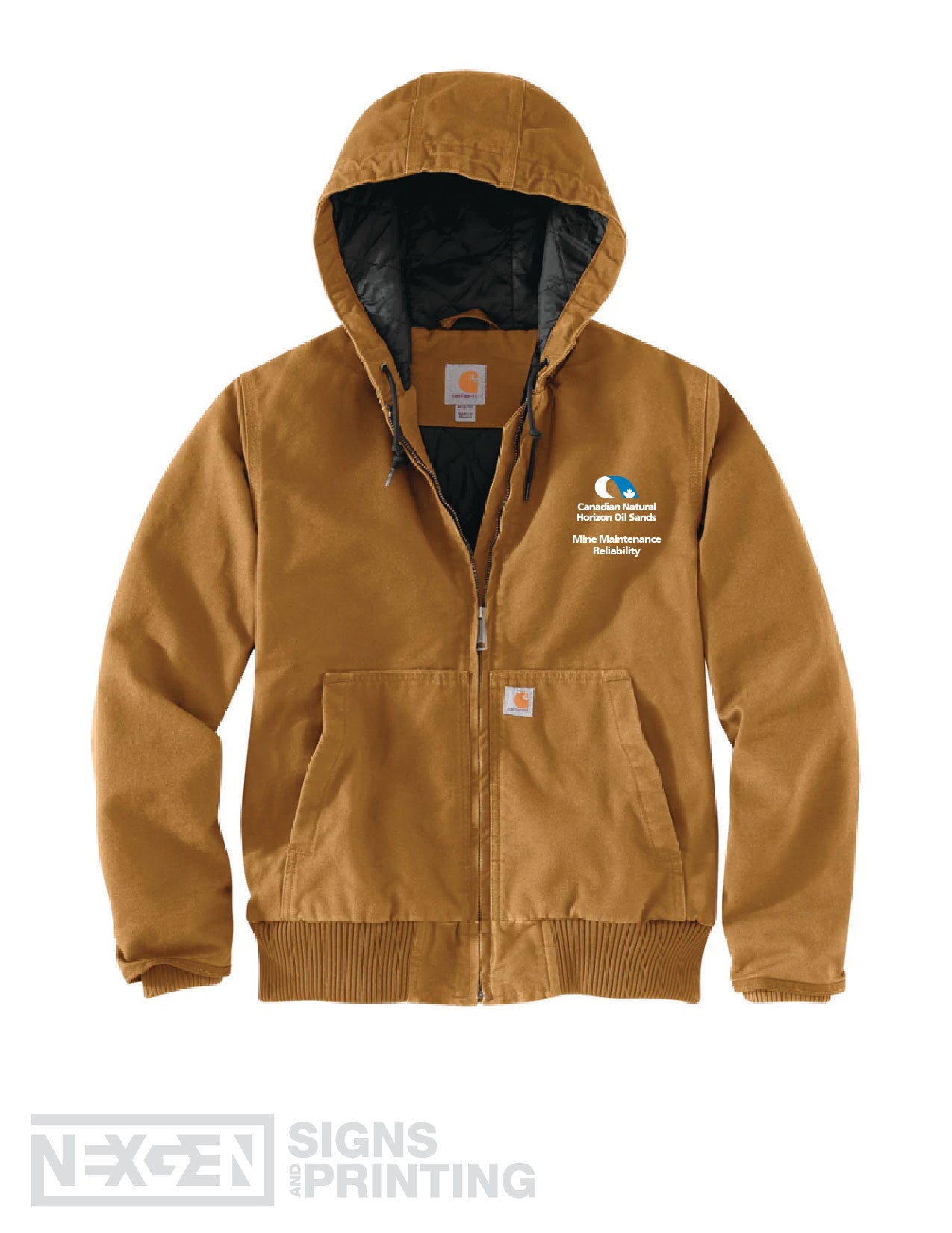 Carhartt Women's Loose Fit Washed Duck Quilt Lined Active Jac - Brown (104053)