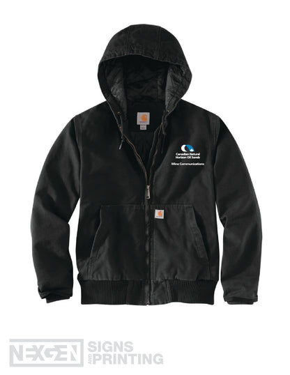 Carhartt Women's Loose Fit Washed Duck Quilt Lined Active Jac - Black (104053)