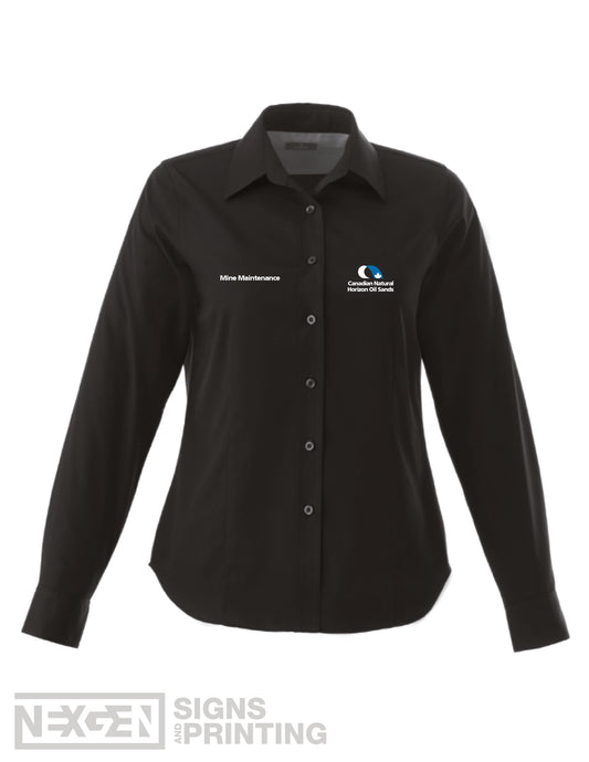 CNRL Branded LS-Wilshire Shirt Ladies - Embroidery - Horizon