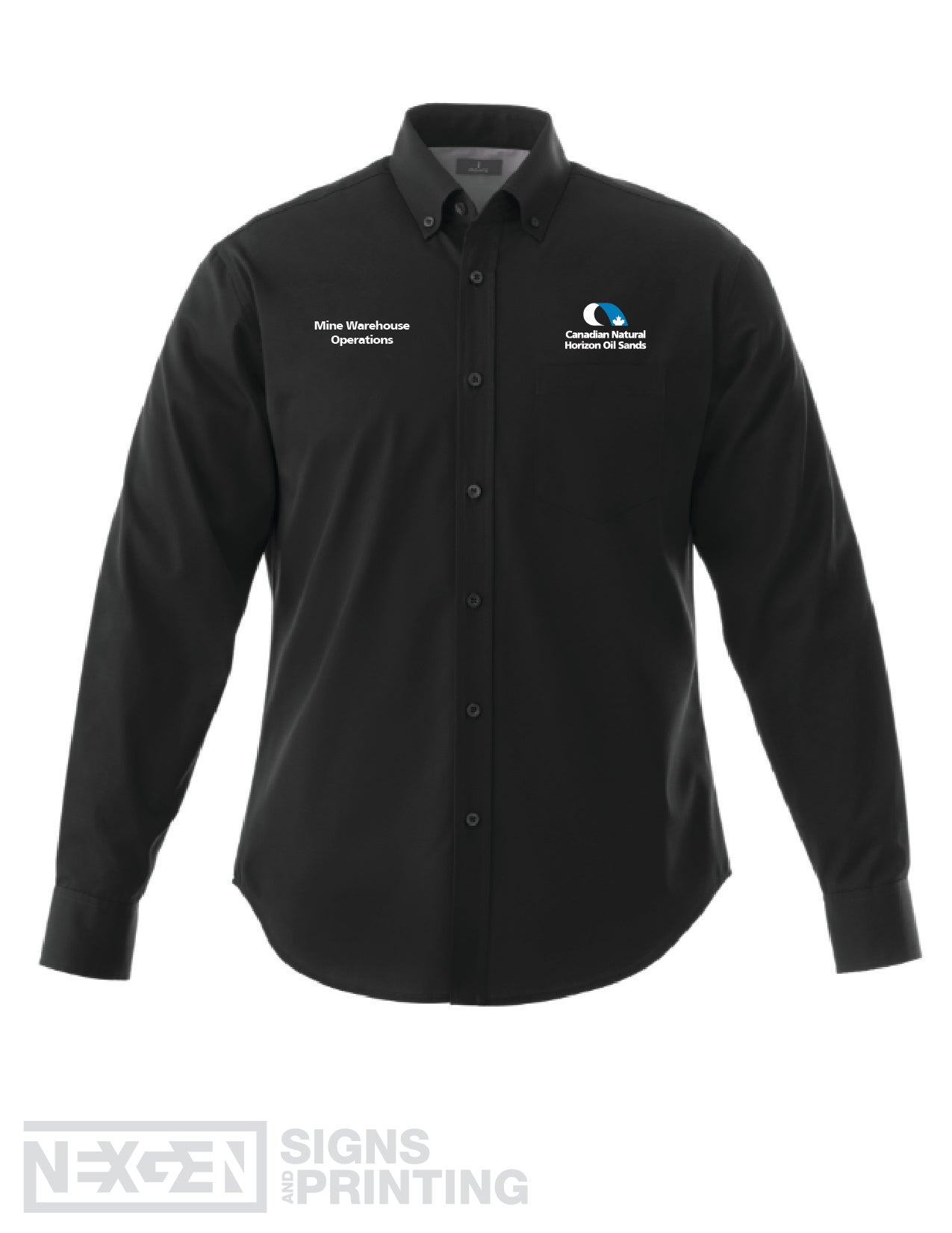 CNRL Branded LS-Wilshire Shirt Mens - Horizon
