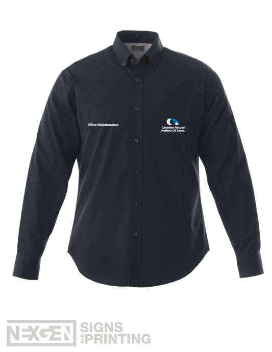 CNRL Branded LS-Wilshire Shirt Tall Mens (Navy) - Horizon