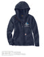 Carhartt Women's Loose Fit Midweight Full Zip Sweatshirt - Navy (102788)