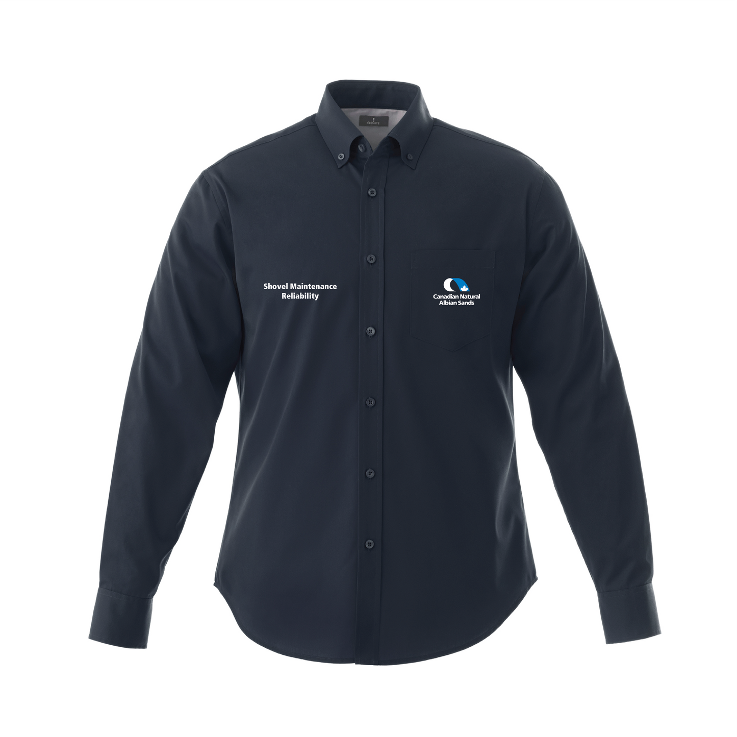 CNRL Branded LS-Wilshire Shirt Tall Mens (Navy)
