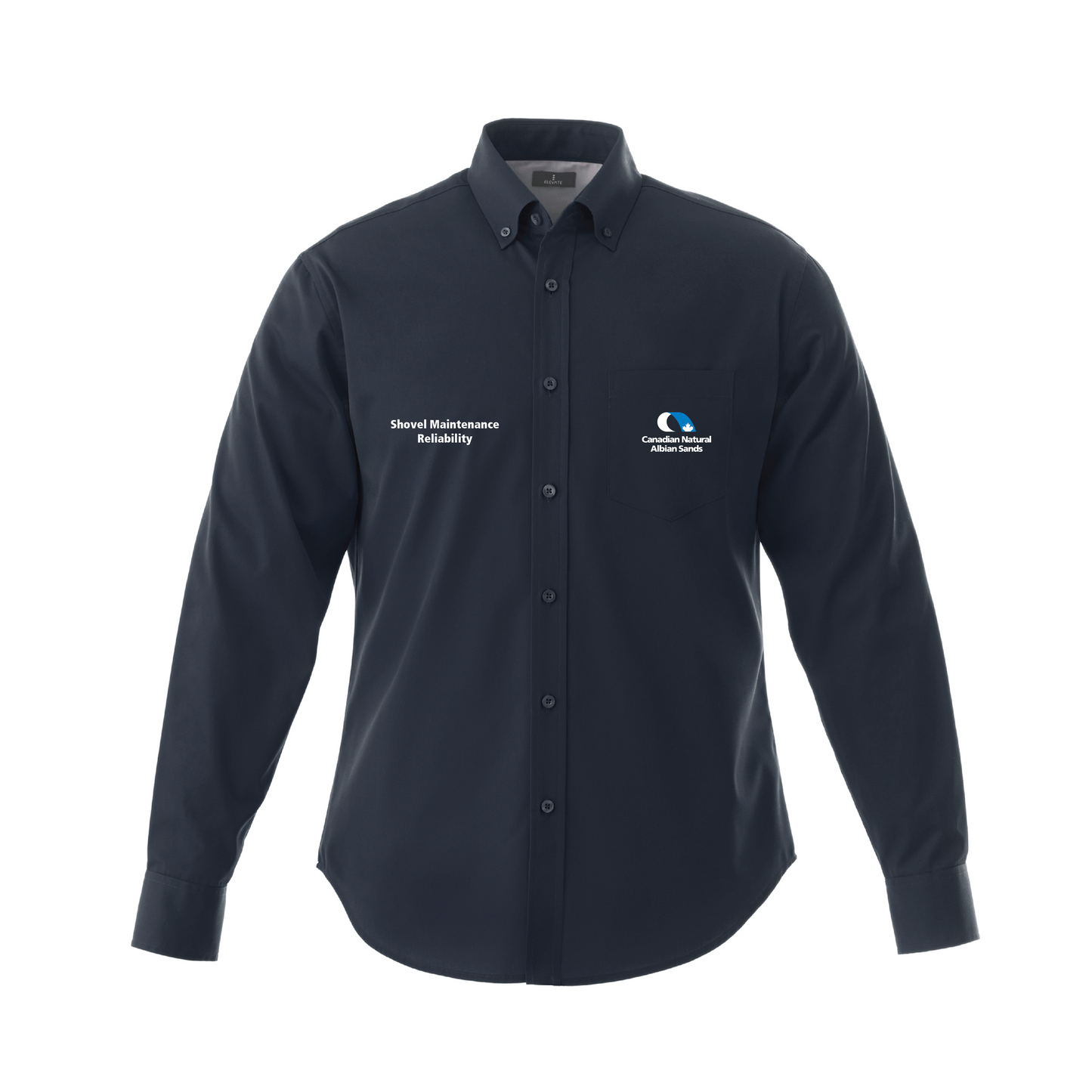 CNRL Branded LS-Wilshire Shirt Mens (Navy)