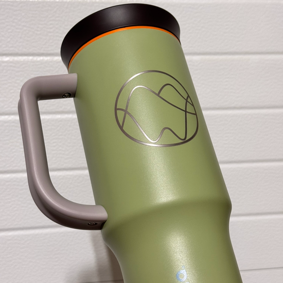 Engraved green insulated tumbler Owala