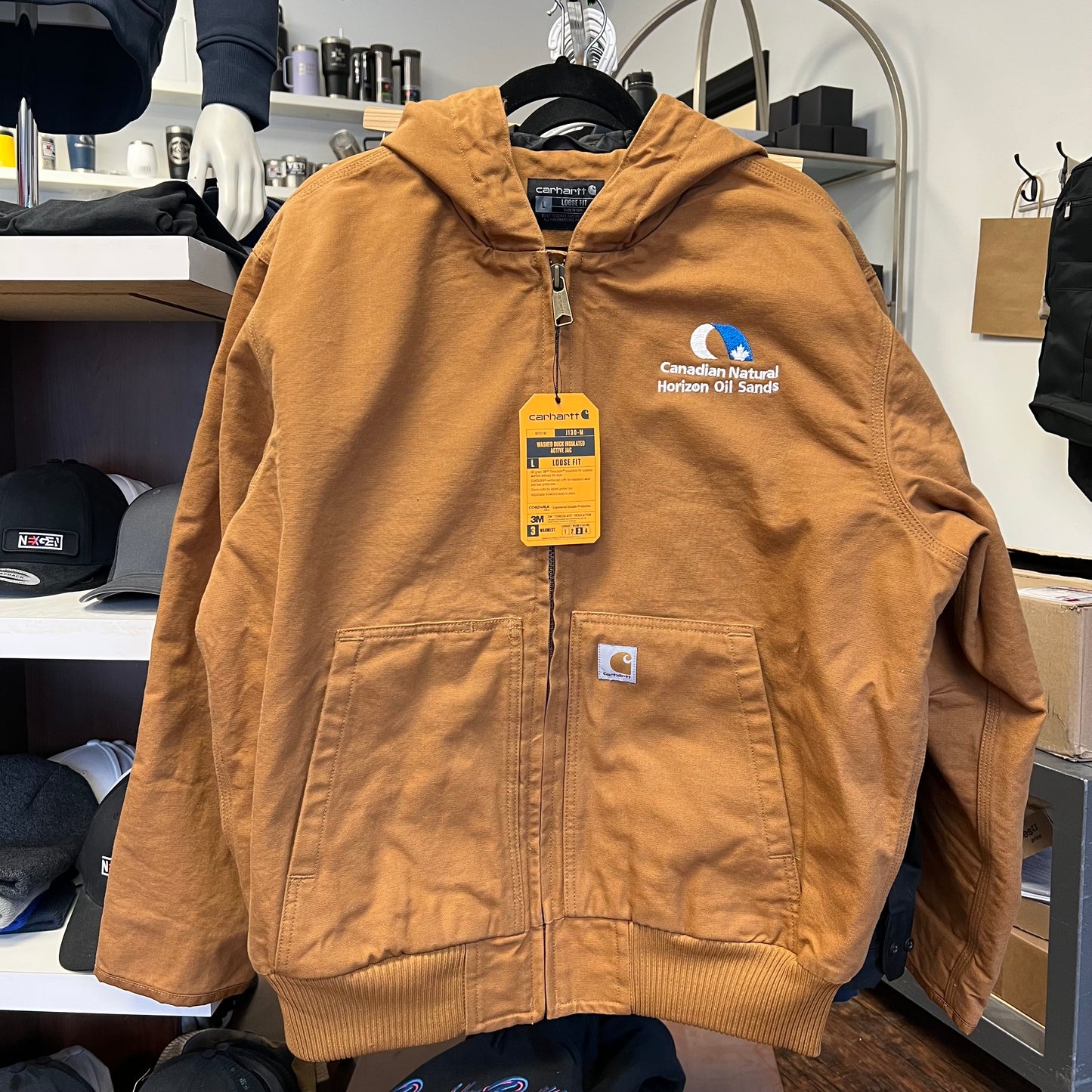 Carhartt Men's Loose Fit Washed Duck Quilt Lined Active Jac - 104050