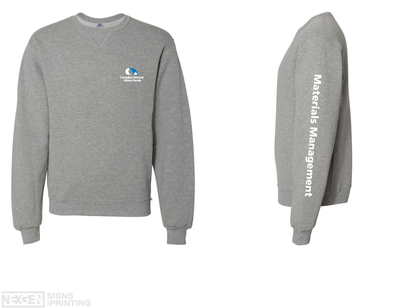 Russell Athletic - Dri Power® Crewneck Sweatshirt - 698HBM - Oxford - Heat Transferred - Albian