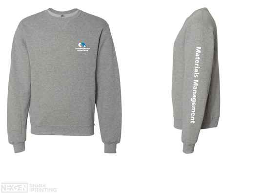 Russell Athletic - Dri Power® Crewneck Sweatshirt - 698HBM - Oxford - Heat Transferred - Albian