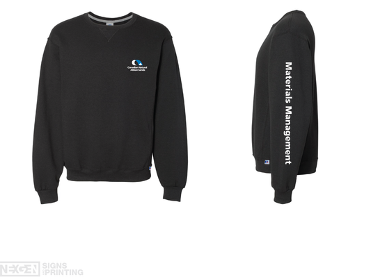 Russell Athletic - Dri Power® Crewneck Sweatshirt - 698HBM - Black - Heat Transferred - Albian