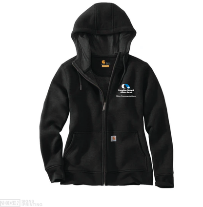 Carhartt Women's Loose Fit Midweight Full Zip Sweatshirt - Black (102788) - Horizon - Albian