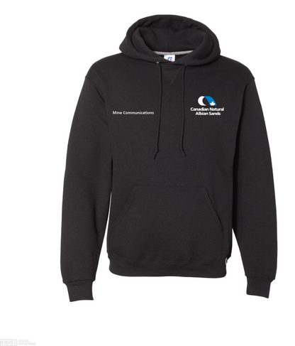 Russell Athletic - Dri Power® Hooded Sweatshirt - 695HBM - Black - Embroidery - Albian