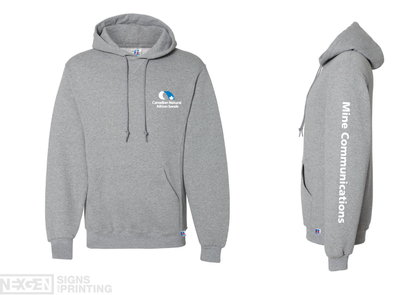 Russell Athletic - Dri Power® Hooded Sweatshirt - 695HBM - Oxford - Heat Transferred - Albian