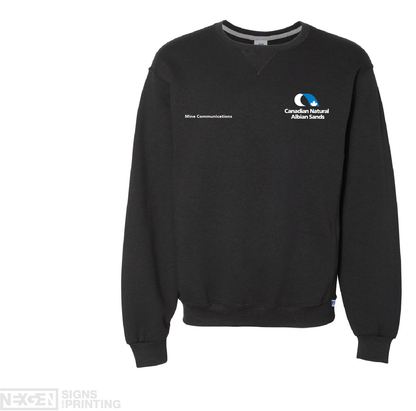 Russell Athletic - Dri Power® Crewneck Sweatshirt - 698HBM - Black - Embroidery