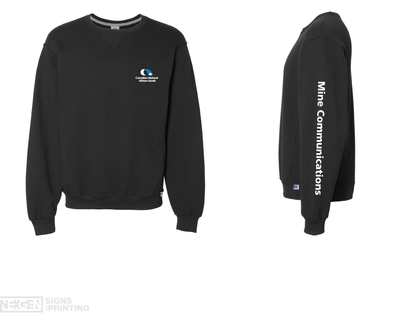 Russell Athletic - Dri Power® Crewneck Sweatshirt - 698HBM - Black - Heat Transferred