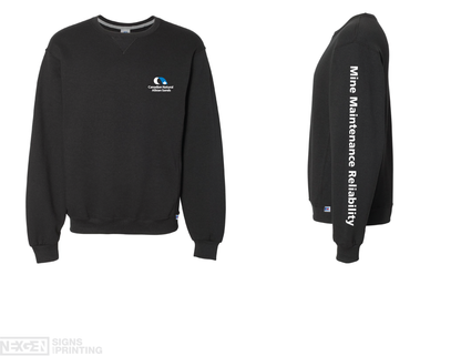 Russell Athletic - Dri Power® Crewneck Sweatshirt - 698HBM - Black - Heat Transferred