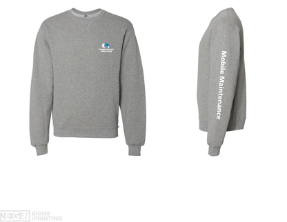 Russell Athletic - Dri Power® Crewneck Sweatshirt - 698HBM - Oxford - Heat Transferred - Albian