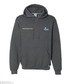 Russell Athletic - Dri Power® Hooded Sweatshirt - 695HBM - Black Heather - Embroidery