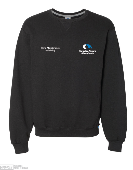 Russell Athletic - Dri Power® Crewneck Sweatshirt - 698HBM - Black - Embroidery